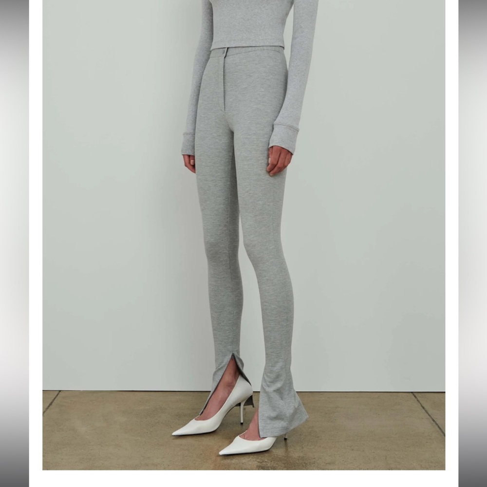 WARDROBE NYC HAILEY BIEBER LEGGING Gray Women's Pants- SMALL
